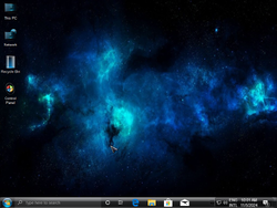 The desktop of Windows 10 Zero Extreme