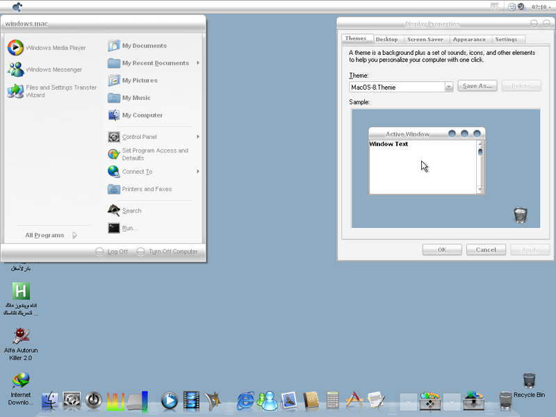 File:Windows Mac OS XP - MacOS-8.Theme theme.png