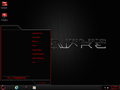 Start menu ("Alienware-Red" theme)