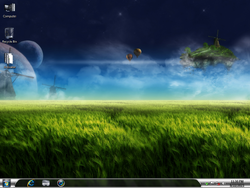 The desktop of Windows 7 Diamond Spring