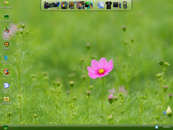 The desktop of Windows XP El-Samoray