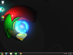 The desktop of a fresh install of Windows 8.1 Google Chromium Edition
