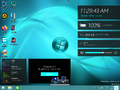 Desktop in "Windows Se7en" theme