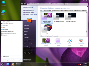 W7 3D Edition Windows 7 Purple Transparent Theme.png