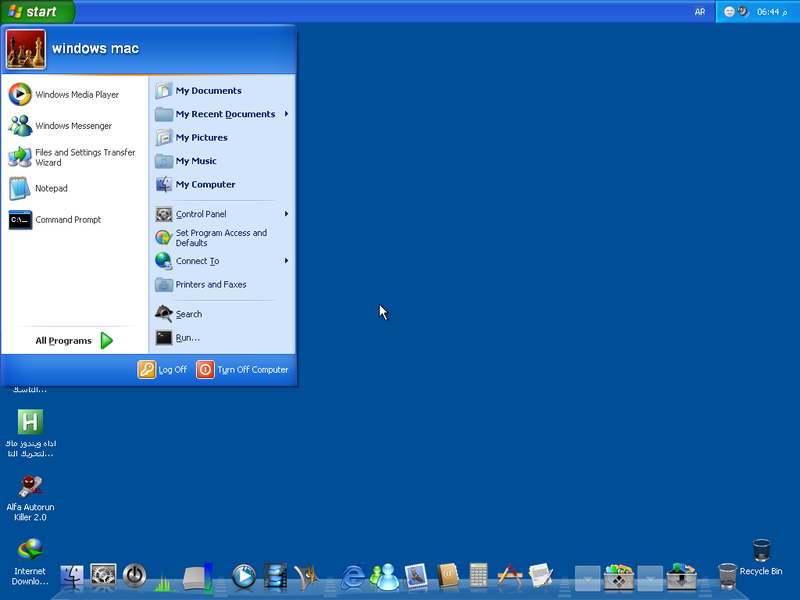 File:Windows Mac OS XP - Luna theme.png