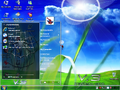 Start menu ("XP-BlueBlured" WindowBlinds skin)