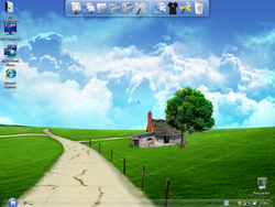 The desktop of Windows XP AnGeL Live 2010