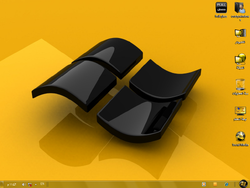 The desktop of Windows 7 Academy Sigma