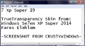 "7 Xp Super 19" TrueTransparency skin