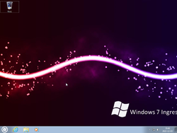 The desktop of Windows 7 Ingresso S