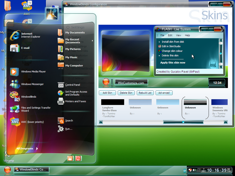 File:XP Nour 2013 v3 Flash Live System WindowBlinds skin.png