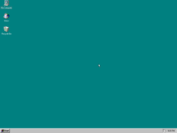 The desktop of Windows 95D Lite 1.5a