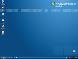 The desktop of a fresh install of Chip Windows XP 2009