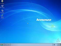 The desktop of Lenovo XP 7