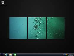 The desktop of Windows 8.1 Ultimate 2015