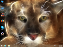 The desktop of Windows 8.1 Panther Edition