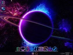 The desktop of Windows X-Lite "Neon Nights Pro"