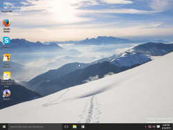 The desktop of Windows 10 Exclusive 10074