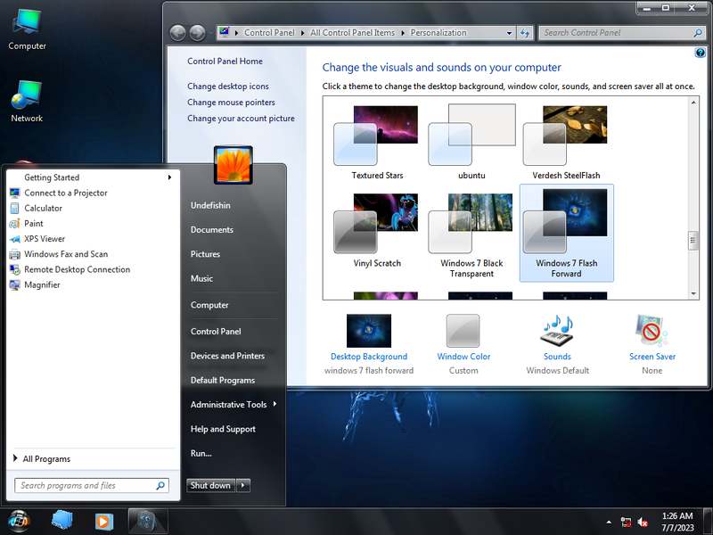 File:W7 3D Edition Windows 7 Flash Forward Theme.png