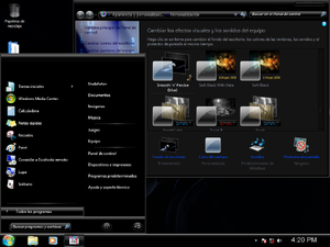 W7 Infinium Edition Smooth 'n' Percise (blue) Theme.png