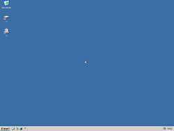 The desktop of TinyXP