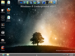 The desktop of Windows 8 Underground 2013