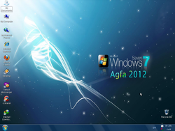 The desktop of Windows XP Agfa 2012