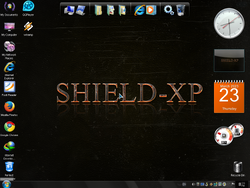 The desktop of Shield XP