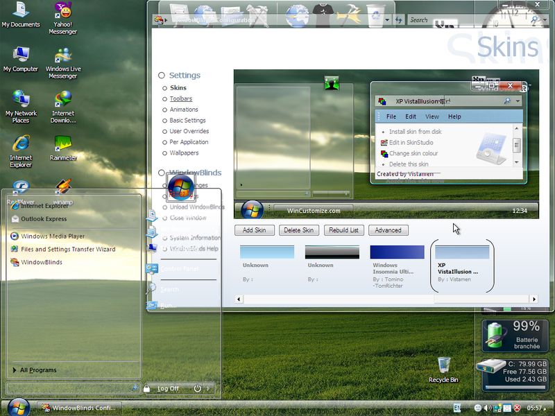 File:XP Ramez XP v1.5 XP VistaIllusion III WindowBlinds skin.png