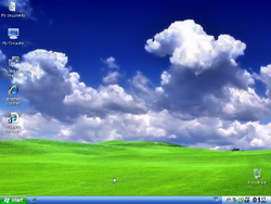 The desktop of XP Light SP2