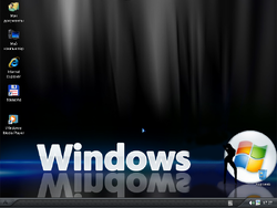 The desktop of Windows XP SP3 Black Girl 6.8