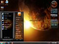 Start menu ("Fire" theme)