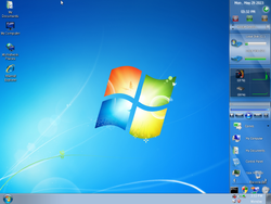 The desktop of Windows XP 7 Royale