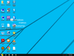 The desktop of Windows 9 Pro