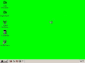 Empty desktop in 256 colors