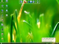 The desktop of Windows XP Vienna Edition