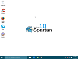 The desktop of Windows 10 Spartan 2015