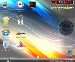 The desktop of Windows Magi SP2