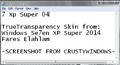 "7 Xp Super 04" TrueTransparency skin