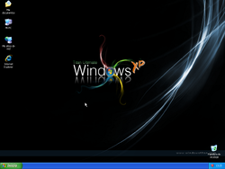 The desktop of Windows XP Titan Ultimate Edition 2.4