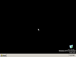 The desktop of a fresh install of XP Destroyed Edition