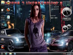 The desktop of Windows 7 Underground 2012